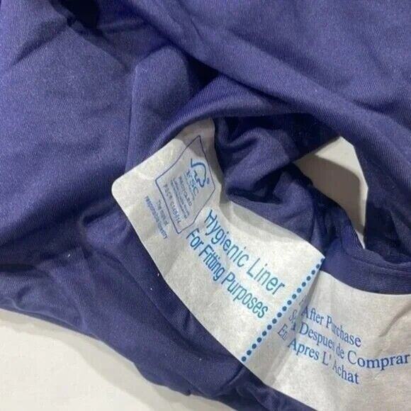 NWT Andie Bali One Piece Swimsuit Deep V Neck UPF 50 RemovableCups XLT Navy Blue - Picture 11 of 14